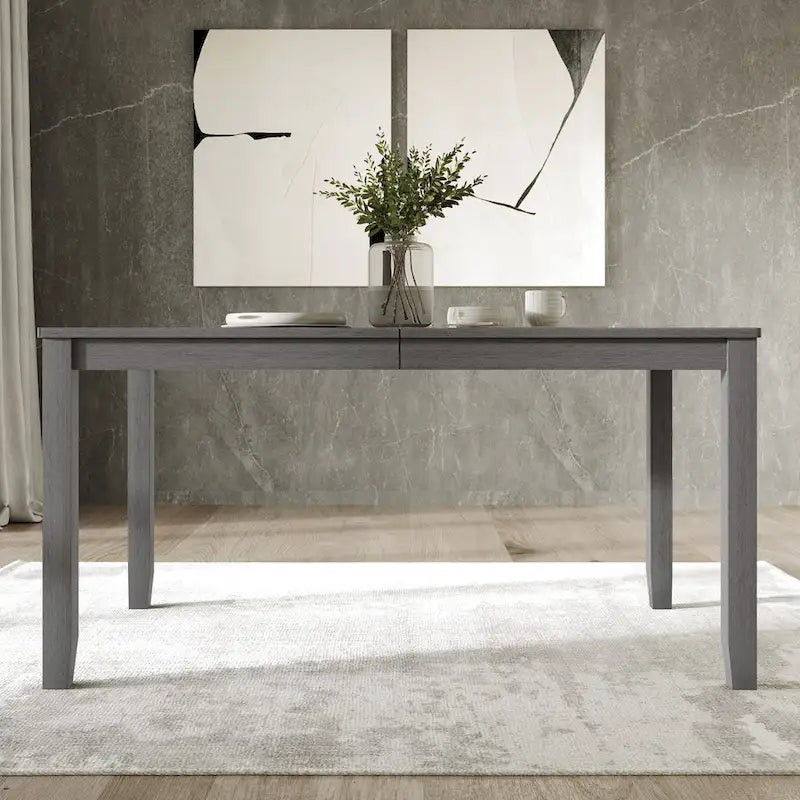 Mesa de comedor minimalista de chapa de madera | Para 6 personas | 5 opciones de color