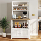 Estante de cocina de 5 niveles con soporte para microondas y estantes de almacenamiento