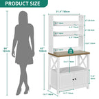 Estante de cocina de 5 niveles con soporte para microondas y estantes de almacenamiento