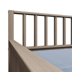Sofá cama individual clásico de madera con nido – Estilo rústico