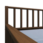 Sofá cama individual clásico de madera con nido – Estilo rústico