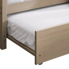 Sofá cama individual clásico de madera con nido – Estilo rústico
