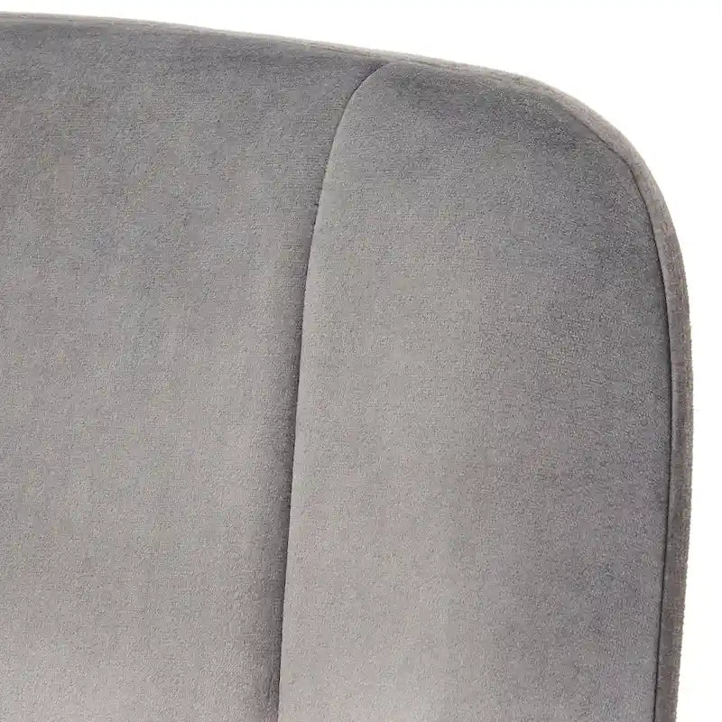 Juego de 2 sillas de comedor tapizadas en terciopelo – Gris oscuro o blanco