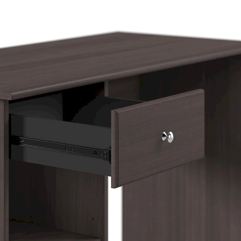 Escritorio de computadora de 48" con estantes de almacenamiento