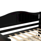 Sofá cama individual de madera con cama nido