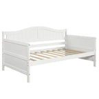 Sofá cama individual de madera con cama nido