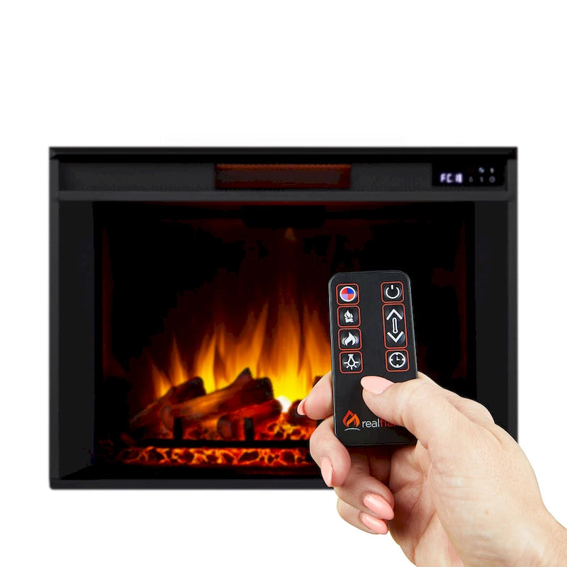 Mueble de TV grande de 81" con chimenea eléctrica en blanco