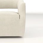 Juego de 2 sillones decorativos modernos de terciopelo Glam con respaldo abierto y giro de 360°
