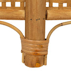 Mesa auxiliar de bambú y ratán