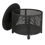 Mesa auxiliar de bambú y ratán