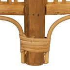 Mesa auxiliar de bambú y ratán