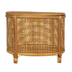 Mesa auxiliar de bambú y ratán
