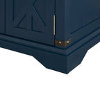 Mesa auxiliar bicolor con estación de carga y puertos USB integrados