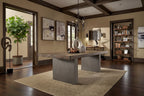 Blake Reclaimed Wood and Concrete Dining Table by iNSPIRE Q Artisan - Brown