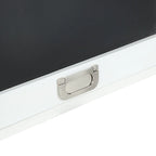 Escritorio de pared plegable con armario de almacenamiento y carga USB