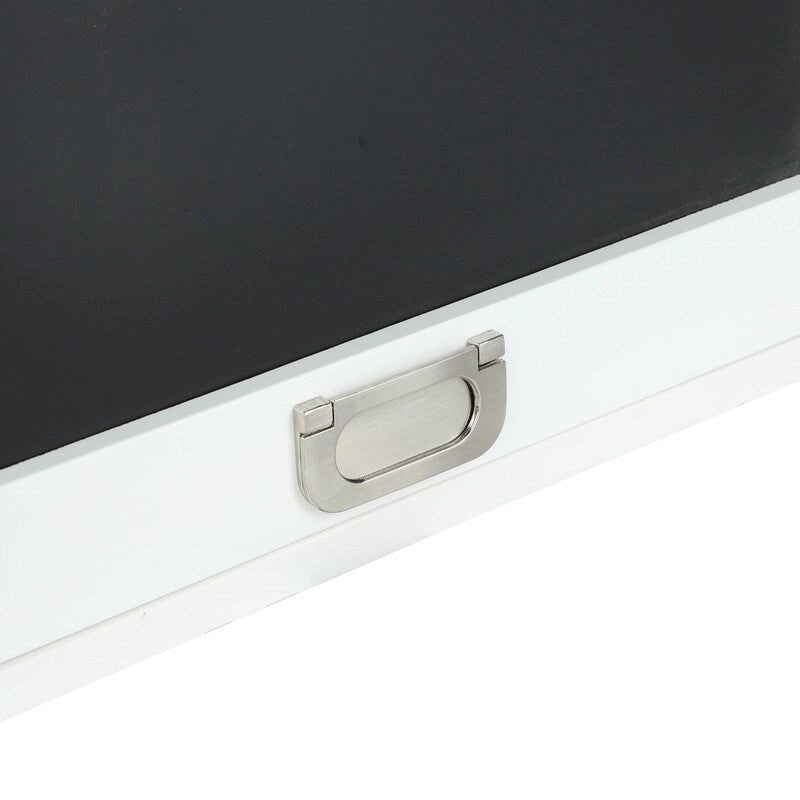 Escritorio de pared plegable con armario de almacenamiento y carga USB