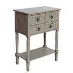 Mesa consola con 3 cajones, mesa auxiliar de sofá con estante inferior abierto, mesa de entrada resistente para pasillo/sala de estar