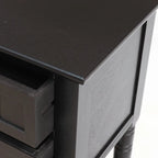 Mesa consola con 3 cajones, mesa auxiliar de sofá con estante inferior abierto, mesa de entrada resistente para pasillo/sala de estar