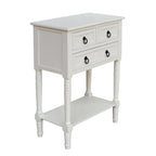 Mesa consola con 3 cajones, mesa auxiliar de sofá con estante inferior abierto, mesa de entrada resistente para pasillo/sala de estar